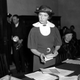 Margaret Sanger speaking before a Senate committee to advocate for federal birth control legislation in Washington. Image via AP.